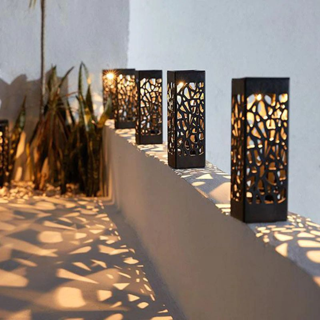 Luxe Solar LED Gartenlampe mit automatischer Dämmerungsschaltung – IP44 wetterfest
