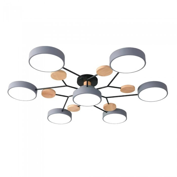 AuraScheibe: Moderne LED-Deckenleuchte im organischen Design mit dimmbarer Funktion