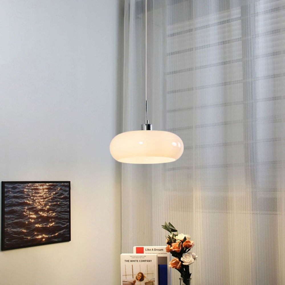 Leonie | Stijlvolle Glas Hanglamp in Broodvorm
