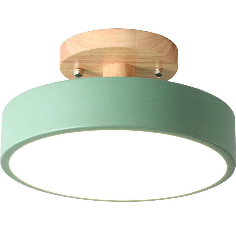 LumenWood: Moderne LED-Deckenleuchte mit natürlichem Holzrahmen