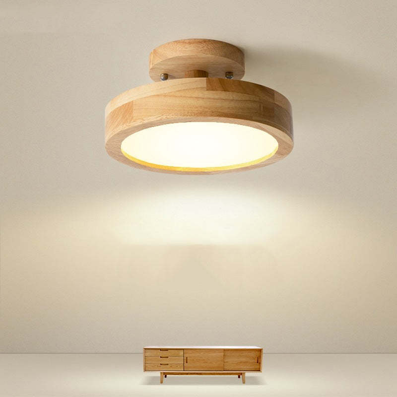 LumenWood: Moderne LED-Deckenleuchte mit natürlichem Holzrahmen