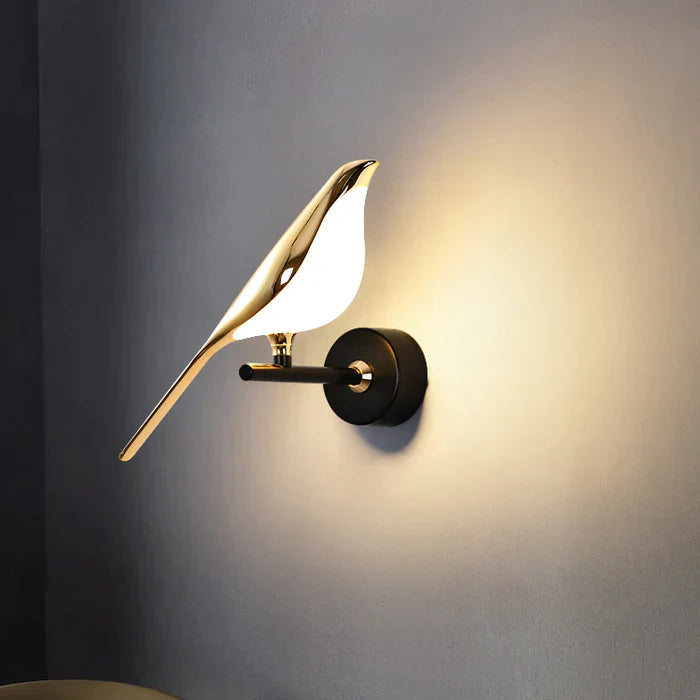 Moderne Wandlampe in Vogel-Design - Stilvolle Beleuchtung