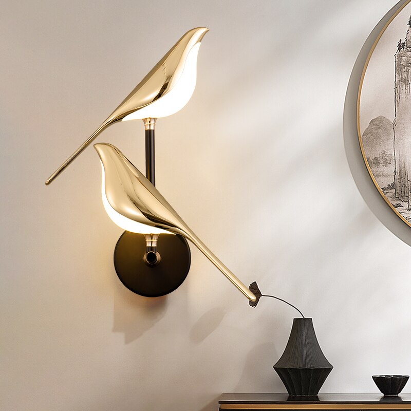 Moderne Wandlampe in Vogel-Design - Stilvolle Beleuchtung