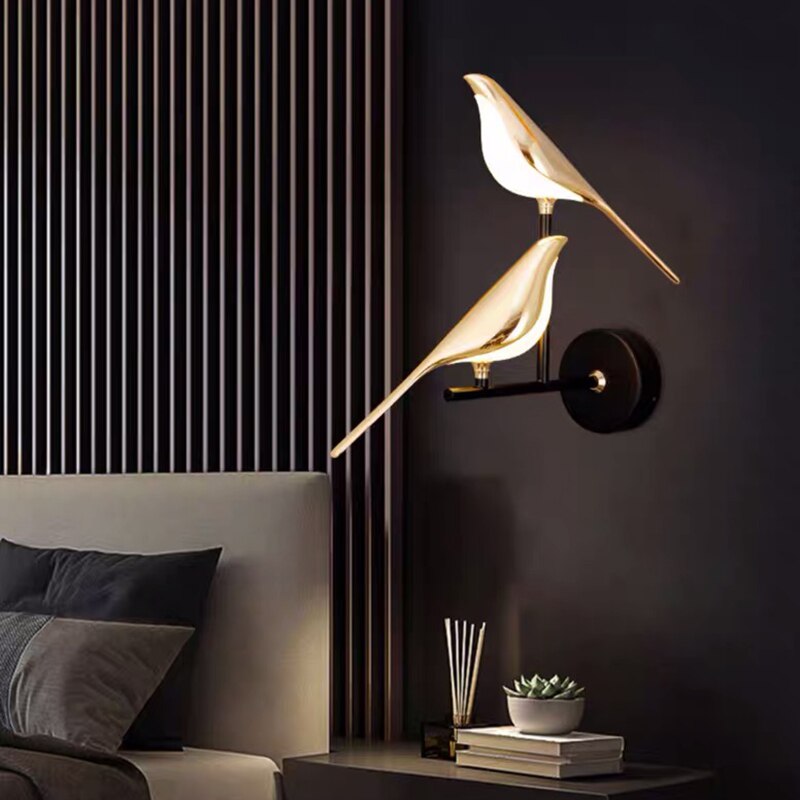 Moderne Wandlampe in Vogel-Design - Stilvolle Beleuchtung