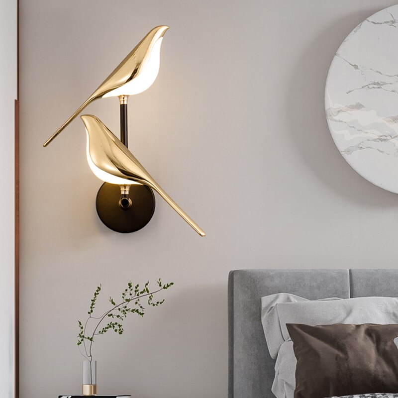 Moderne Wandlampe in Vogel-Design - Stilvolle Beleuchtung