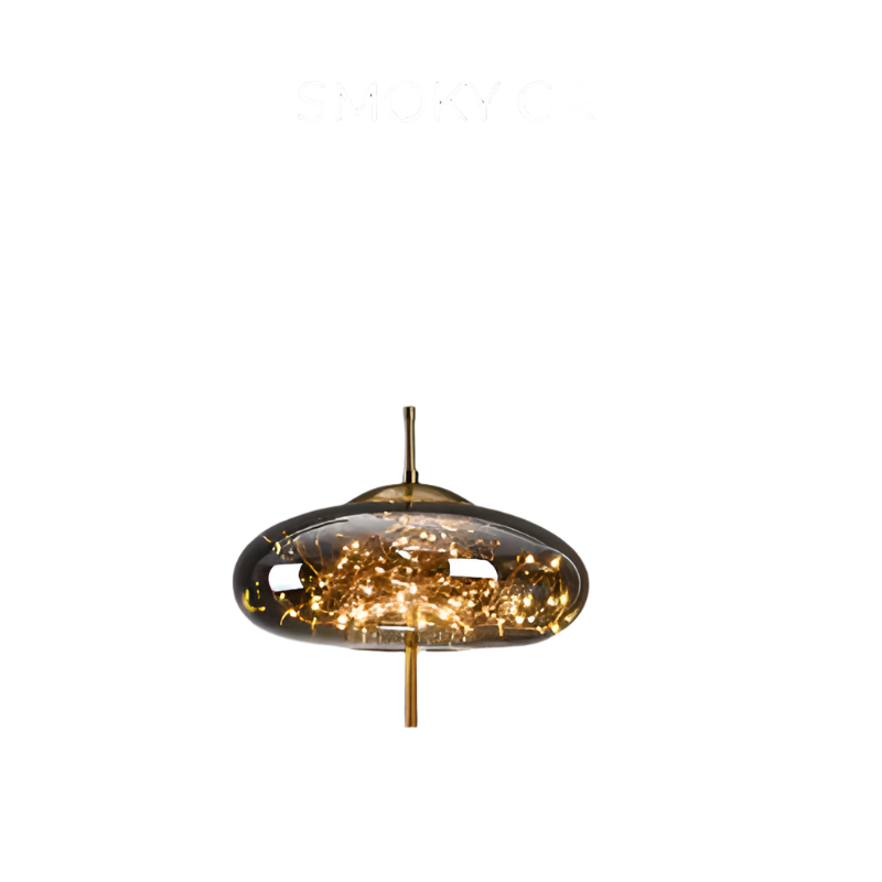 Pendelleuchte Rauchglas modern – LED Hängelampe in Rauchbraun