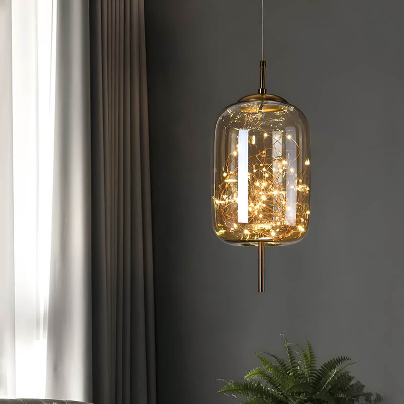 Pendelleuchte Rauchglas modern – LED Hängelampe in Rauchbraun