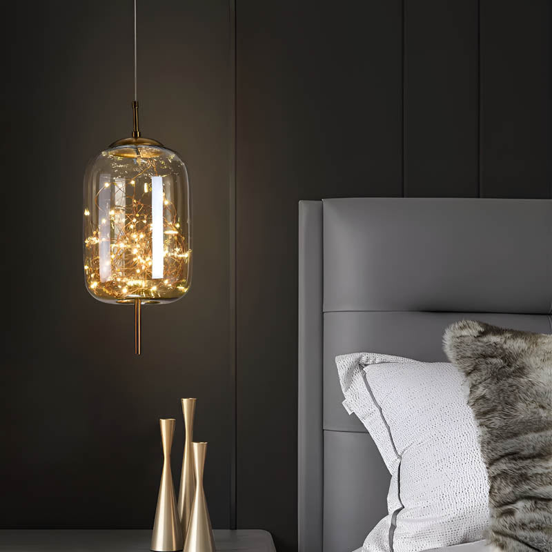 Pendelleuchte Rauchglas modern – LED Hängelampe in Rauchbraun