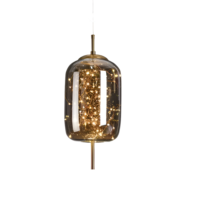 Pendelleuchte Rauchglas modern – LED Hängelampe in Rauchbraun