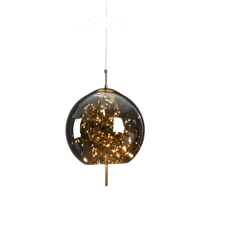 Pendelleuchte Rauchglas modern – LED Hängelampe in Rauchbraun