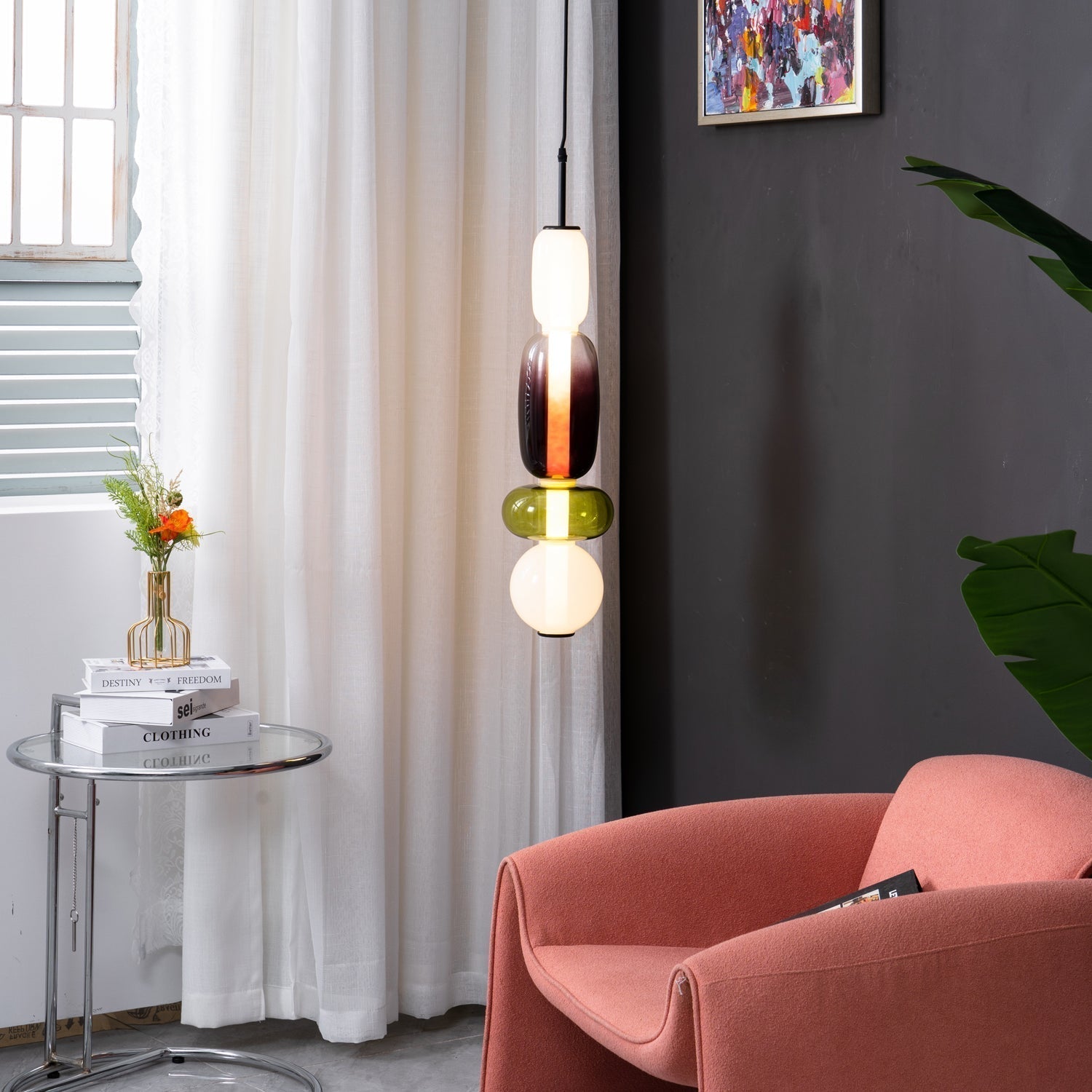 Pendelleuchte modern bunt – stilvolle Design Hängelampe mit LED