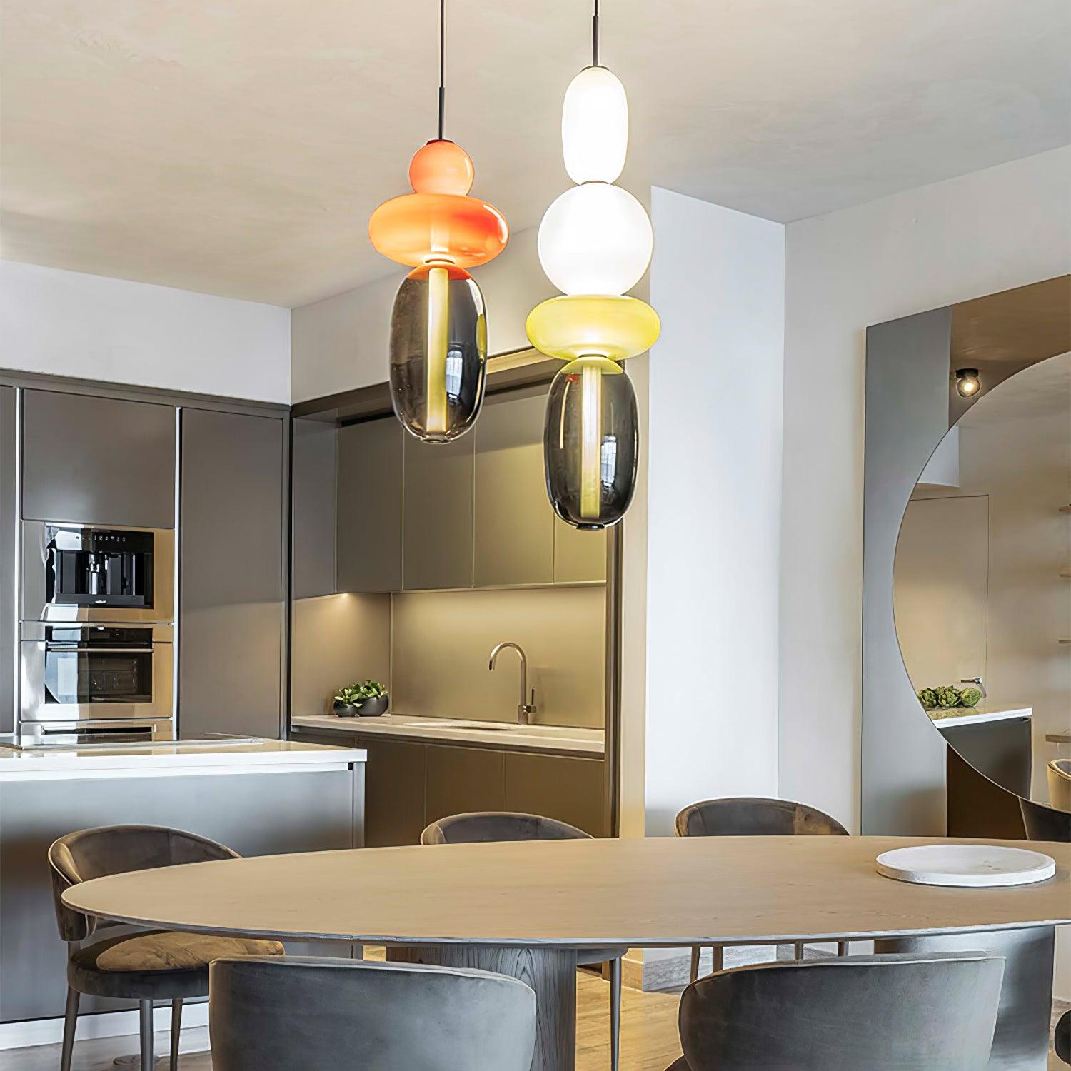 Pendelleuchte modern bunt – stilvolle Design Hängelampe mit LED