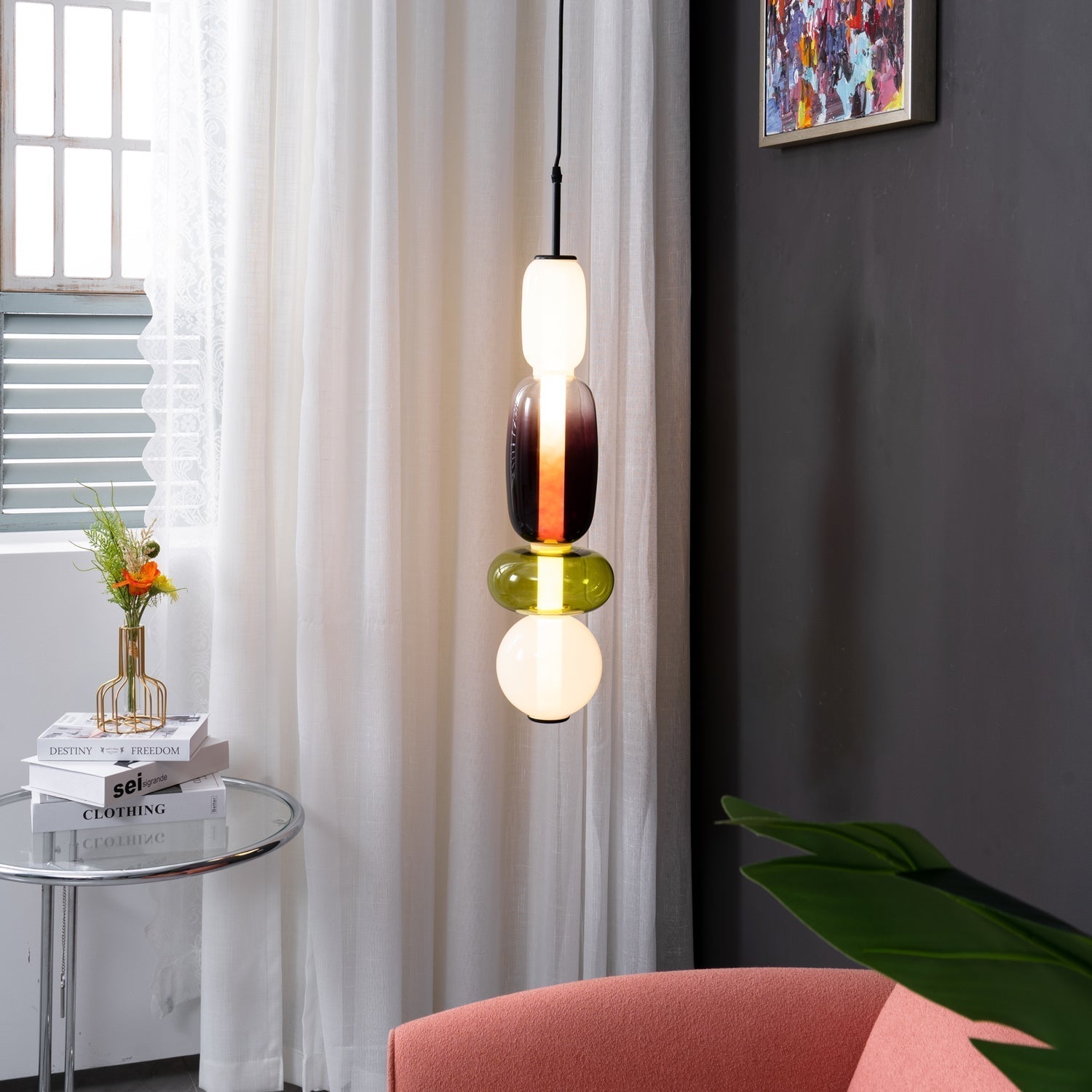 Pendelleuchte modern bunt – stilvolle Design Hängelampe mit LED