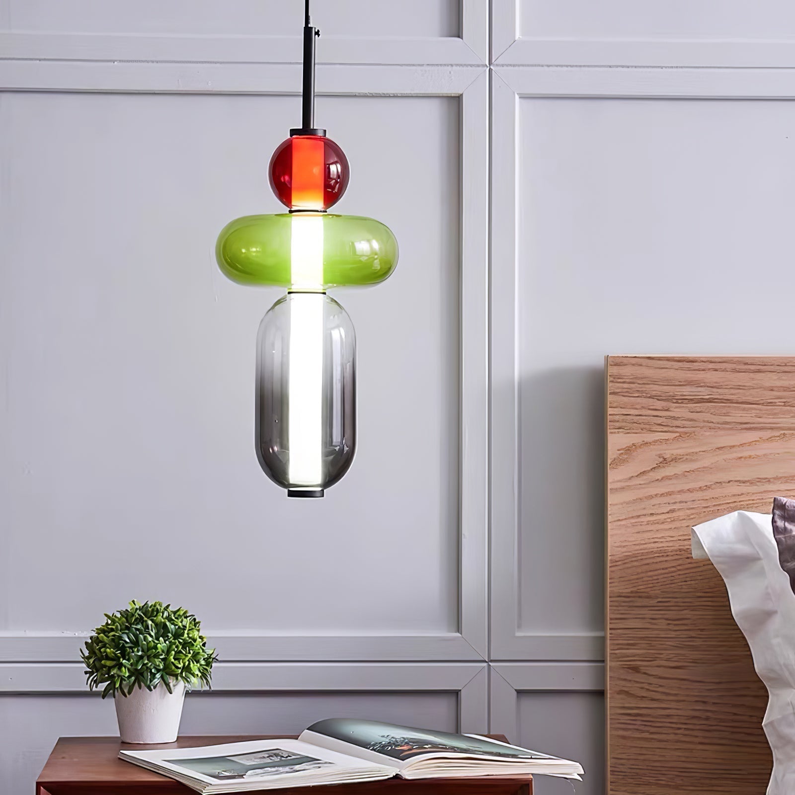Pendelleuchte modern bunt – stilvolle Design Hängelampe mit LED