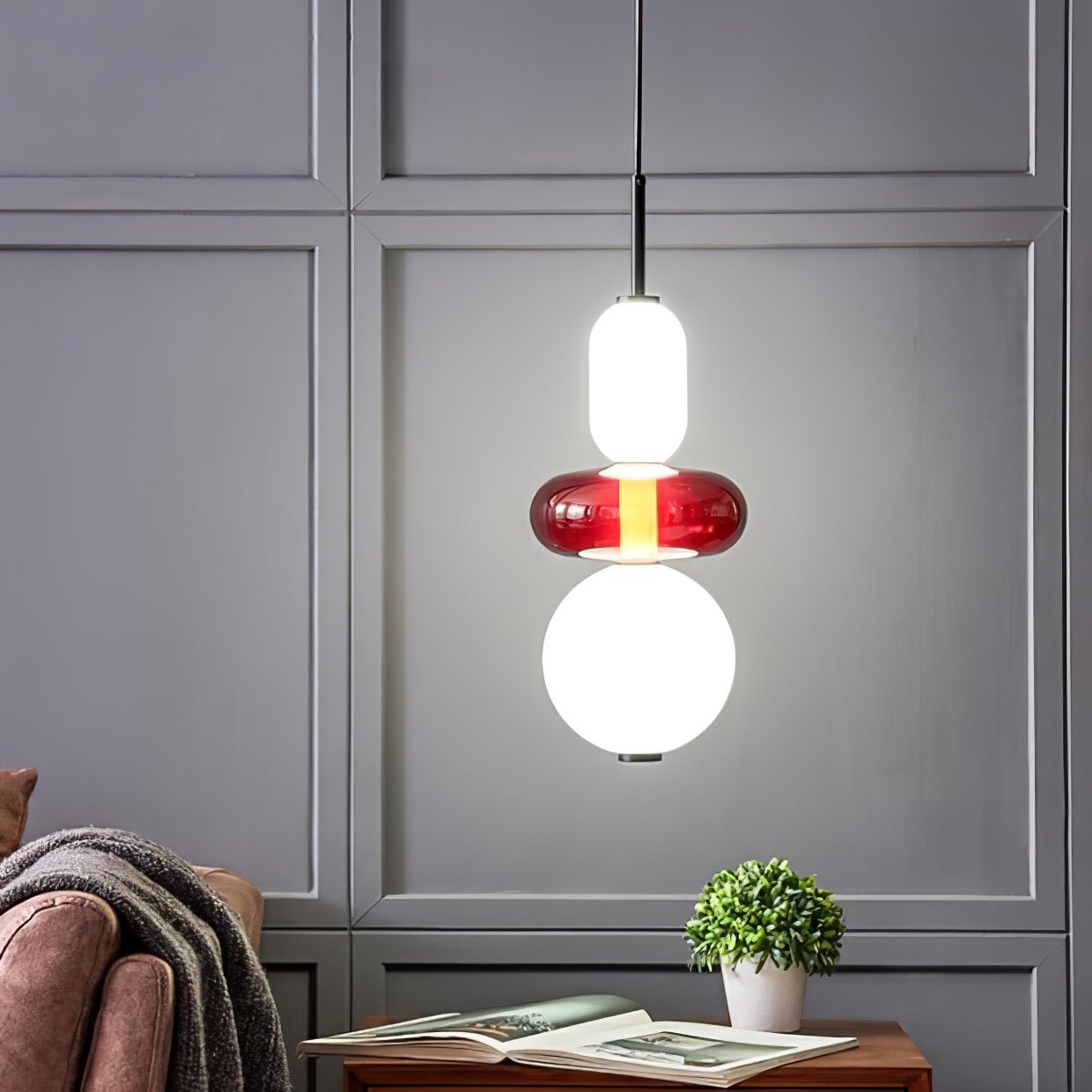 Pendelleuchte modern bunt – stilvolle Design Hängelampe mit LED