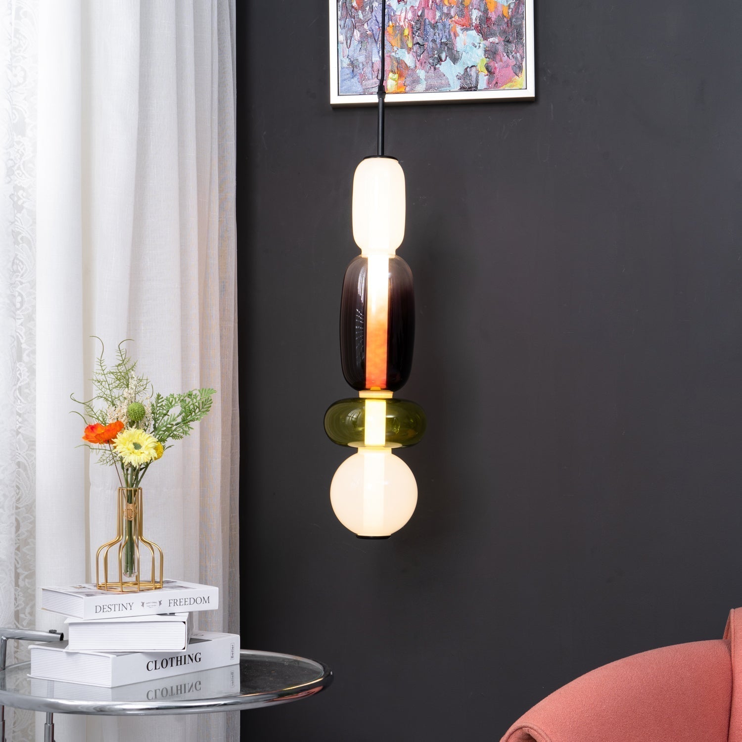 Pendelleuchte modern bunt – stilvolle Design Hängelampe mit LED