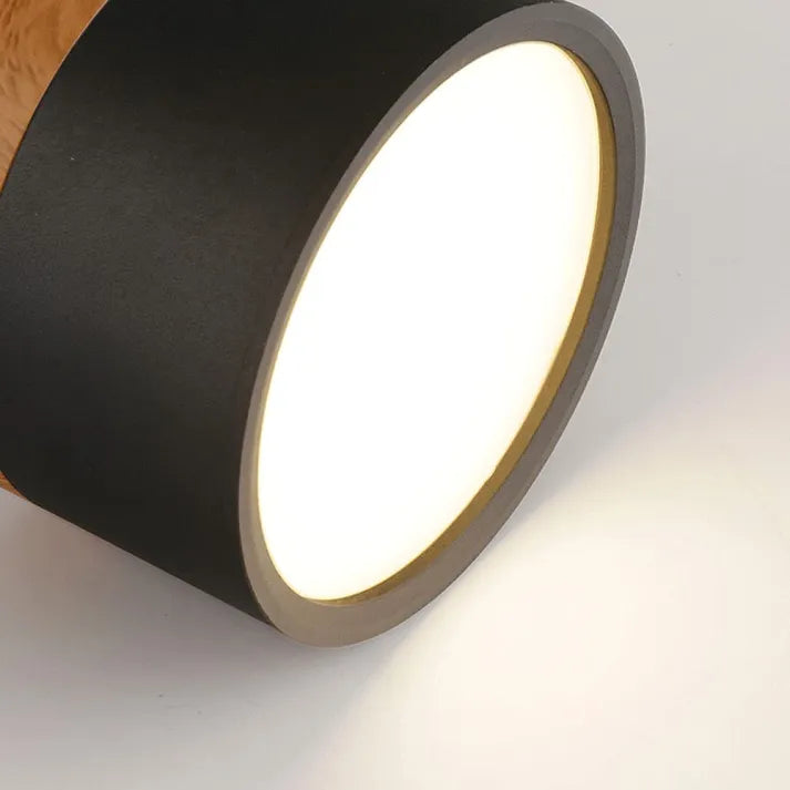 ZentroLicht: Minimalistische LED-Deckenleuchte im Zylinder-Design