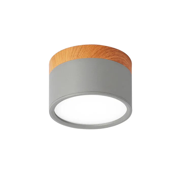 ZentroLicht: Minimalistische LED-Deckenleuchte im Zylinder-Design