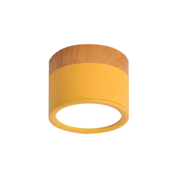 ZentroLicht: Minimalistische LED-Deckenleuchte im Zylinder-Design