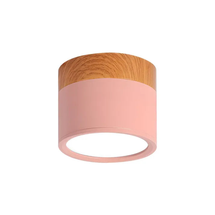 ZentroLicht: Minimalistische LED-Deckenleuchte im Zylinder-Design