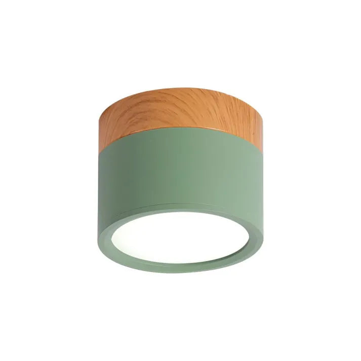 ZentroLicht: Minimalistische LED-Deckenleuchte im Zylinder-Design