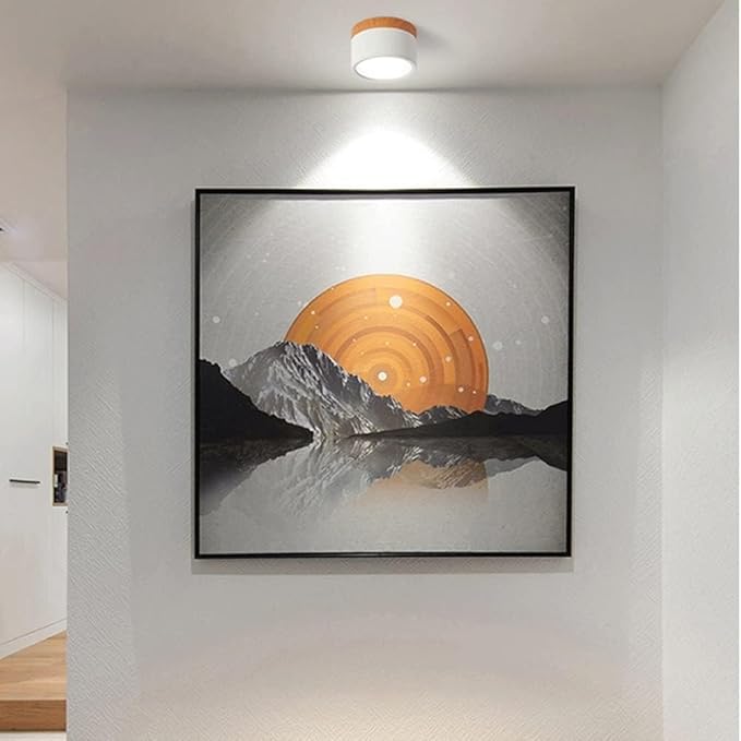 ZentroLicht: Minimalistische LED-Deckenleuchte im Zylinder-Design