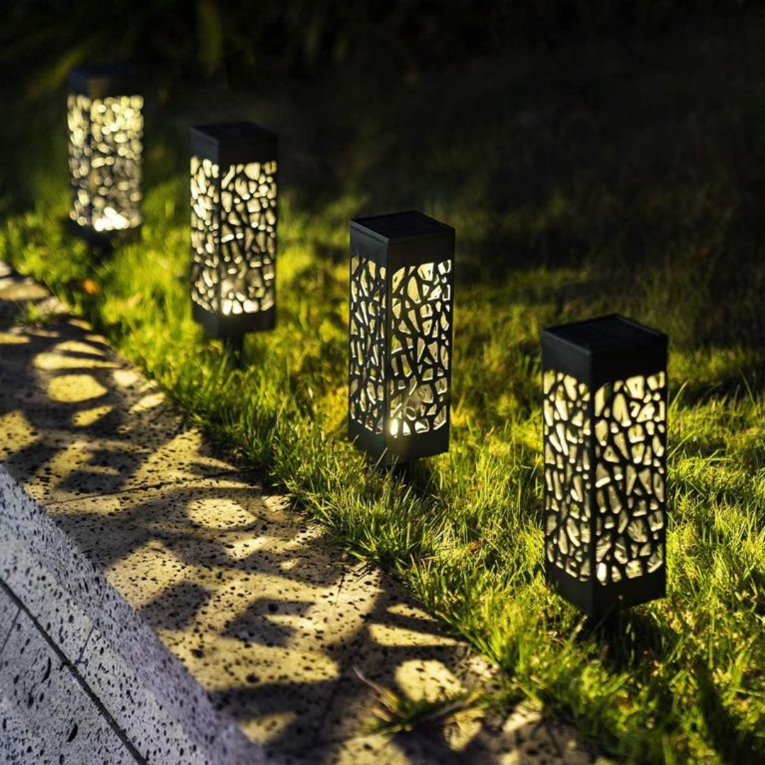 Luxe Solar LED Gartenlampe mit automatischer Dämmerungsschaltung – IP44 wetterfest
