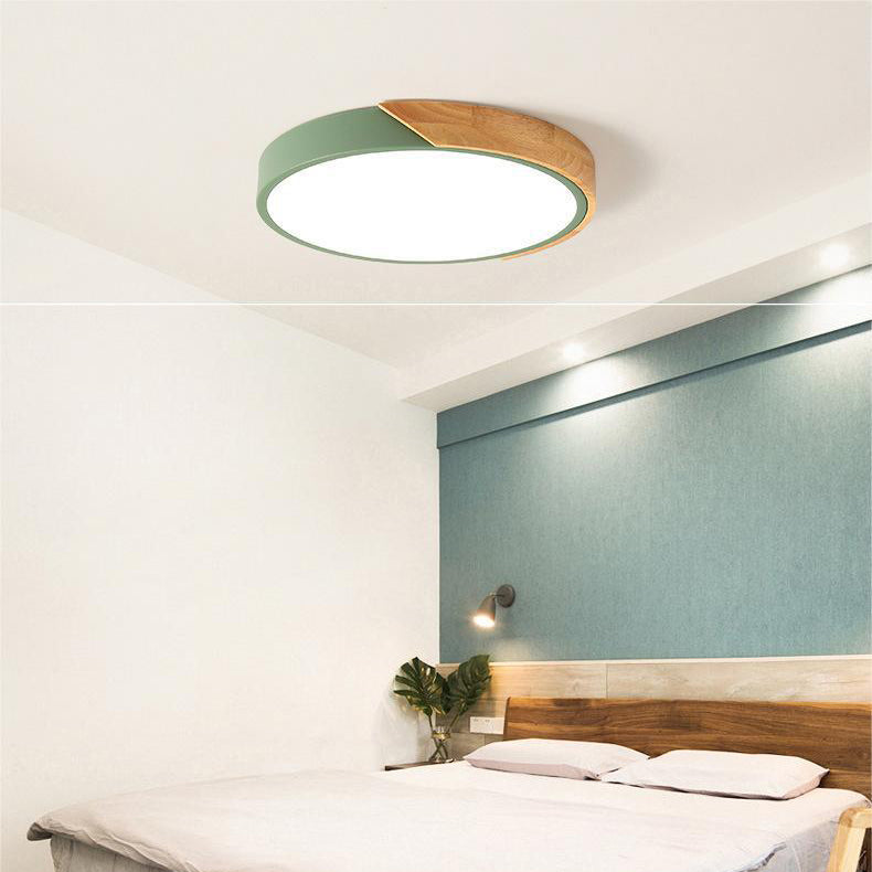 Moderne Nordische Holz-Macaroon-Deckenleuchte - Perfekte Beleuchtung mit Stil