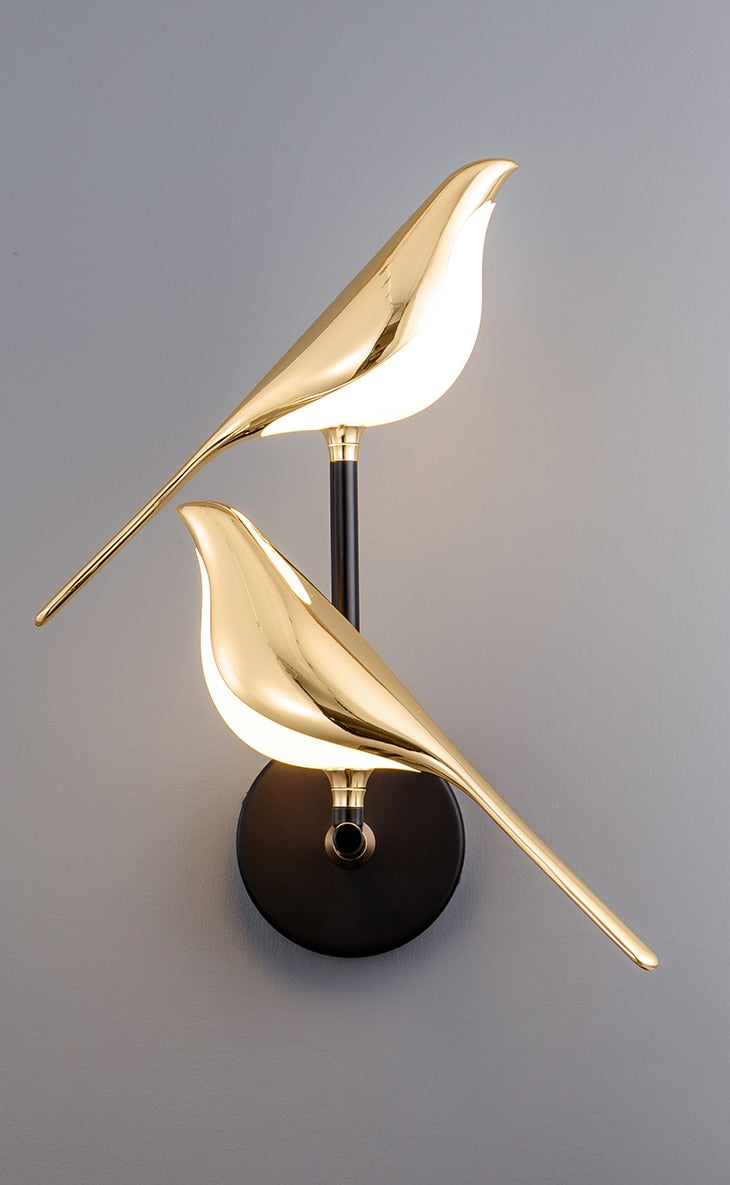 Moderne Wandlampe in Vogel-Design - Stilvolle Beleuchtung