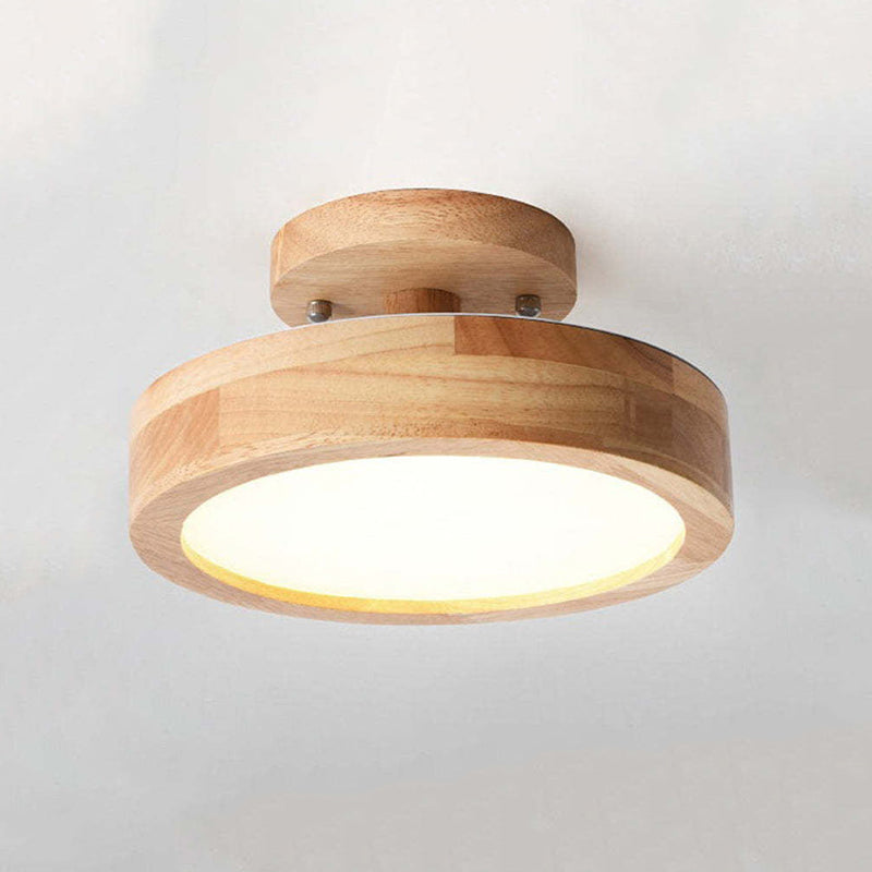LumenWood: Moderne LED-Deckenleuchte mit natürlichem Holzrahmen