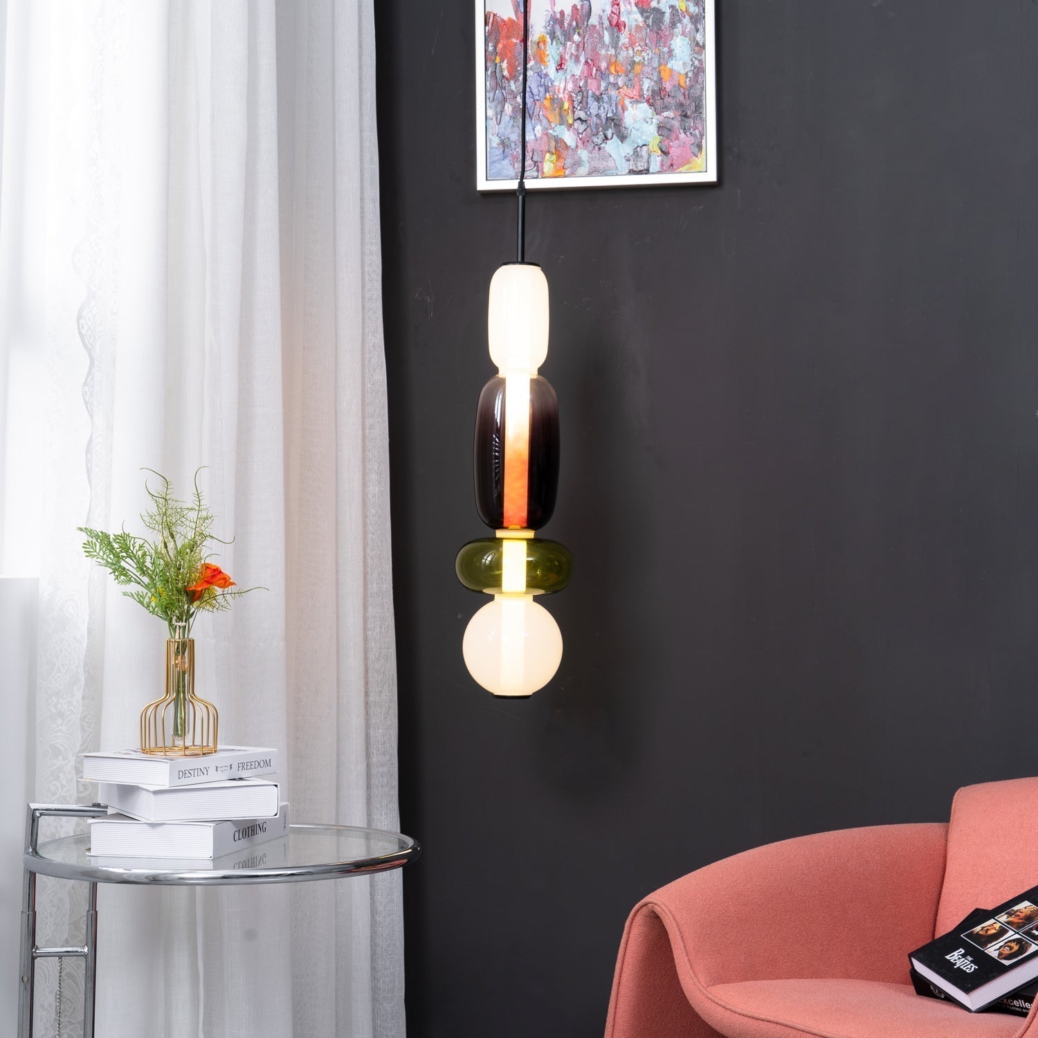 Pendelleuchte modern bunt – stilvolle Design Hängelampe mit LED