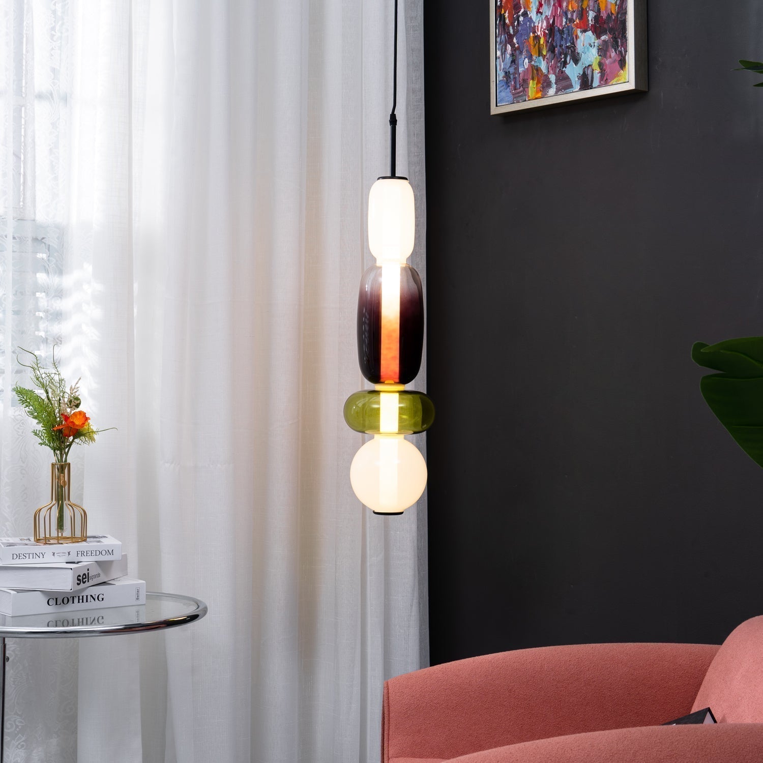 Pendelleuchte modern bunt – stilvolle Design Hängelampe mit LED