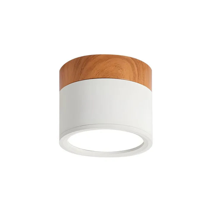 ZentroLicht: Minimalistische LED-Deckenleuchte im Zylinder-Design
