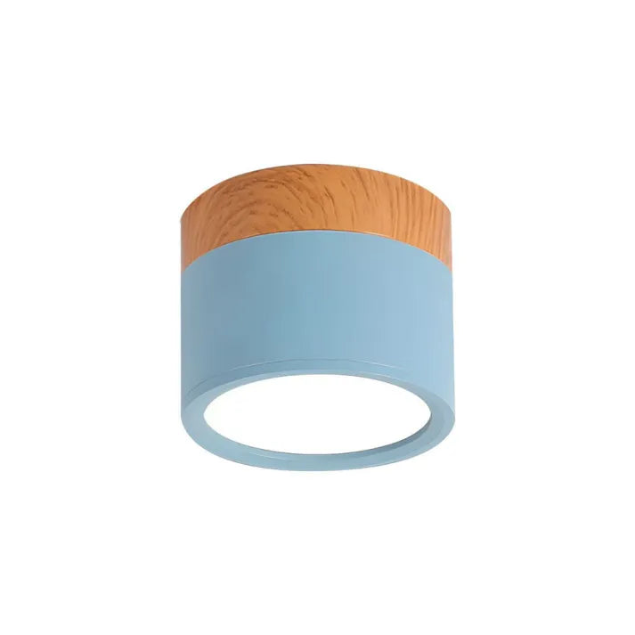 ZentroLicht: Minimalistische LED-Deckenleuchte im Zylinder-Design